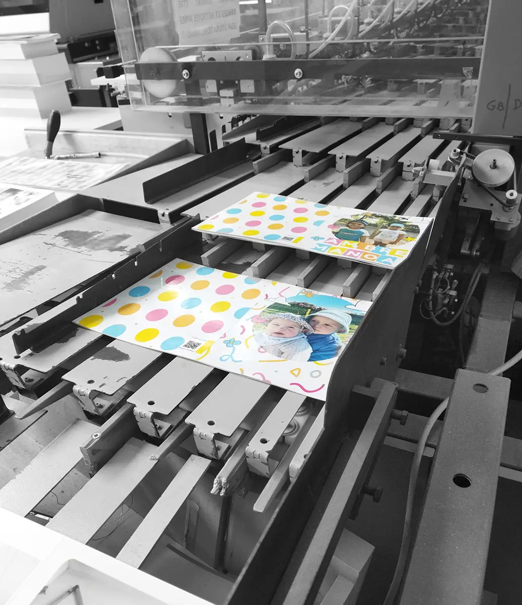 albums photos en reliure deux points métal sur machine