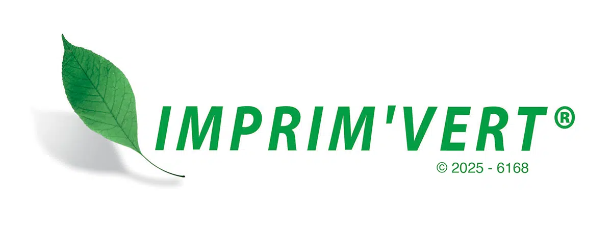 logo Imprim'vert millésimé 2025