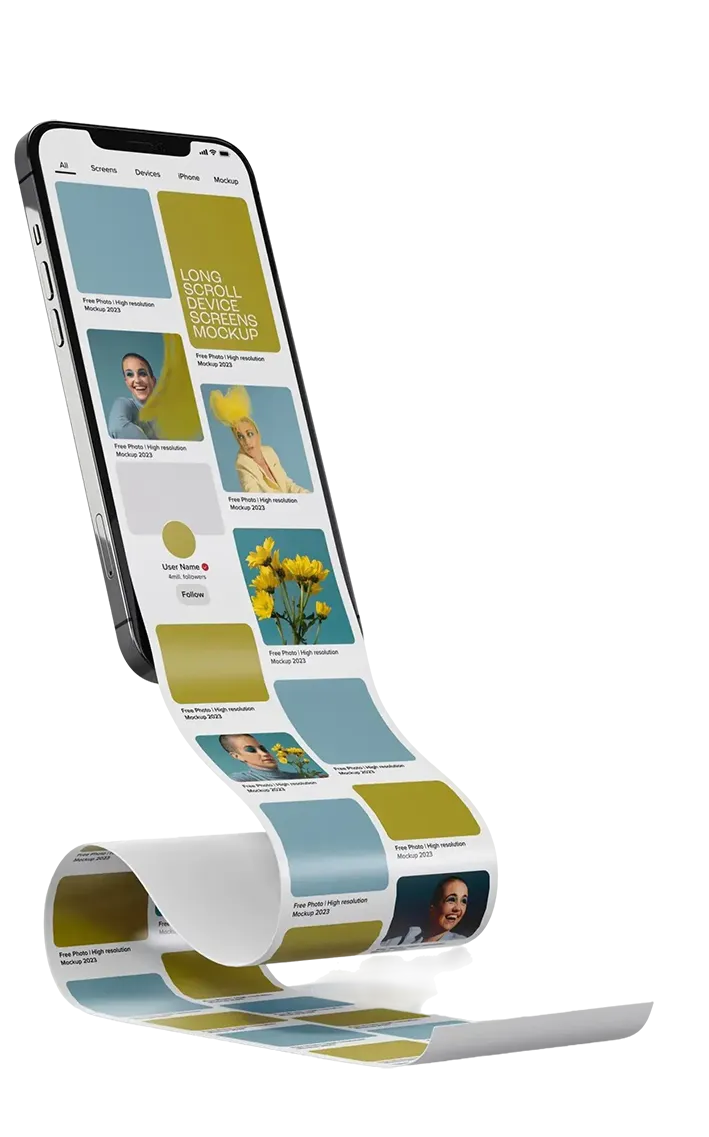 ecran de téléphone portable avec papier