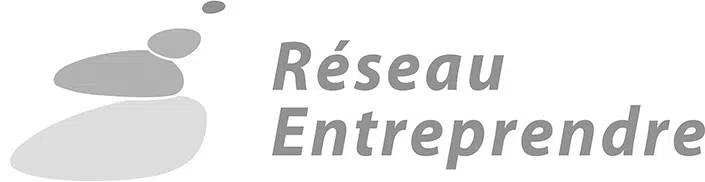 logo Réseau Entreprendre noir et blanc